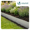 5er Set verzinkt Metall Rasenkante Beeteinfassung 100×18 cm, Silber - vuunot.com