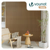 6er Set Akustikpaneele 120 × 60 × 2,1 cm, Akustik Wandpaneele in Holzoptik Hell-Eiche - vuunot.com