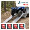 2x Auffahrrampe aus Verzinkter Stahl, Rutschfest Laderampe,135 cm, Maximale Last 400kg - vuunot.com
