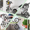 Metall Fahrrad Wandhalterung für 6 Fahrräder + 3 Helme, mit 6 Silikon-Schutzpolstern, Schwarz - vuunot.com