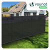 Zaunblende 1.5×10m, Sichtschutz Zaun 90 g/m² HDPE Schattiernetz, Anthrazit - vuunot.com