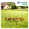 Hühnerzaun & Hundezaun, 30m Mobiler Zaun,PE Begrenzungszaun Gartenzaun Orange - vuunot.com