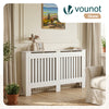 Heizkörperverkleidung 152x19x82 cm Heizkörperabdeckung Weiß - vuunot.com