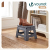 Klapphocker Faltbar Rutschfester Tritthocker mit Tragegriff 32 x 25 x 22 cm Grau - vuunot.com