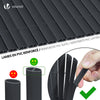 PVC Sichtschutzmatte 80x500 cm, Sichtschutz für Balkon Terrasse, Grau - vuunot.com