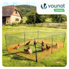 Hühnerzaun & Hundezaun, 12m Mobiler Zaun,PE Begrenzungszaun Gartenzaun Orange - vuunot.com