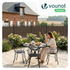 PVC Sichtschutzmatte Schilfmatte Sichtschutzzaun 160x300cm Weidenfarbe - vuunot.com
