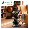 Bücherregal Baumform Standregal Bücher Regal 30x16x60 cm Schwarz - vuunot.com