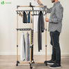 VOUNOT Tendedero de Pie de Torre 3 Niveles 69x136x69 cm, Negro - vuunot.com