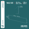 10er Set verzinkt Metall Rasenkante Beeteinfassung 100×18 cm, Silber - vuunot.com