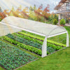 Gewächshaus Foliengewächshaus, Seitenwände Aufrollbar, 6x3x2m 18m², Weiß - vuunot.com