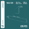 35er Set verzinkt Metall Rasenkante Beeteinfassung 100×13 cm, Silber - vuunot.com