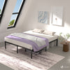 Bettgestell 180x200 cm Metallbett mit Lattenrost und Stauraum unter dem Bett - vuunot.com