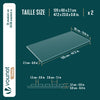 2er Set Akustikpaneele 120 × 60 × 2,1 cm, Akustik Wandpaneele in Holzoptik Weiß-Eiche - vuunot.com