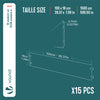 15er Set verzinkt Metall Rasenkante Beeteinfassung 100×18 cm, Silber - vuunot.com