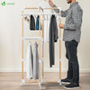VOUNOT Tendedero de Pie de Torre 3 Niveles 69x136x69 cm, Weiß - vuunot.com