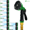 Flexibler Gartenschlauch 45m, Flexibel Wasserschlauch Dehnbarer mit 10 Sprühfunktionen, Messinganschlüssen,Schwarz - vuunot.com