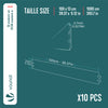 10er Set verzinkt Metall Rasenkante Beeteinfassung 100×13 cm, Silber - vuunot.com