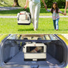 Hundebox faltbar, Oxford-Gewebe, Transportabel 60x44x44 cm M Beige - vuunot.com