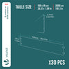 30er Set verzinkt Metall Rasenkante Beeteinfassung 100×18 cm, Silber - vuunot.com