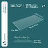 2er Set Akustikpaneele 120 × 60 × 2,1 cm, Akustik Wandpaneele in Holzoptik Hell-Eiche - vuunot.com
