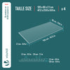 4er Set Akustikpaneele 120 × 60 × 2,1 cm, Akustik Wandpaneele in Holzoptik Dunkel-Eiche - vuunot.com
