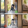 Treppenschutzgitter Türschutzgitter Ausziehbar 0-180CM Schwarz - vuunot.com