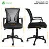 Bürostuhl ergonomisch, Schreibtischstuhl mit Lendenwirbelstütze Schwarz - vuunot.com