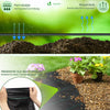 Unkrautvlies 1x10m mit 30 Bodenanker, Gartenvlies Wasserdurchlässig 100g/m² - vuunot.com