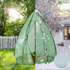 Gewächshaus Foliengewächshaus für Balkon, Garten, überwinterungszelt für Pflanzen, Tomatengewächshaus Winterfest Stabil, 160x160x180cm Grün - vuunot.com