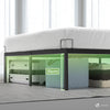 Bettgestell 180x200 cm Metallbett mit Lattenrost und Stauraum unter dem Bett - vuunot.com