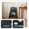 Klapphocker Faltbar Rutschfester Tritthocker mit Tragegriff 39 x 32 x 40 cm Schwarz - vuunot.com