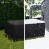 Abdeckung Gartenmöbel 420D Oxford Gewebe 242x162x73cm Schwarz - vuunot.com