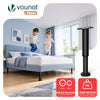 4X Möbelfüße Verstellbar Metall Höhenverstellbar 18-32 cm Schwarz - vuunot.com