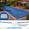 Poolabdeckung Rechteckig 160g/m² Doppelter Poolplane mit Aluminiumösen 4X9m - vuunot.com