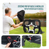 Fußballtor für Kinder 2er Set, Klappbares 2 in 1 Pop Up Tor (120 x 80 cm) - vuunot.com