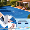 Poolabdeckung Rechteckig 160g/m² Doppelter Poolplane mit DIY-Drainagelöchern & Aluminiumösen, 6X12m - vuunot.com