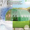 Gewächshaus Foliengewächshaus Winterfest Tomatenhaus Folientunnel, 4x3x2m 12m² - vuunot.com