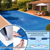 Poolabdeckung Rechteckig 160g/m² Doppelter Poolplane mit DIY-Drainagelöchern & Aluminiumösen, 5X10m - vuunot.com
