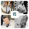 Aluminium Einkaufstrolley Treppensteiger, Trolly Einkaufswagen Klappbar, 2 Räder, Wasserdicht Oxford, 59L, Grau - vuunot.com