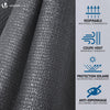 Zaunblende 1×10m, Sichtschutz Zaun 230 g/m² HDPE Schattiernetz, Anthrazit - vuunot.com
