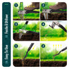 Unkrautstecher Gardena mit Handgabel, langem Stiel und Edelstahlkrallen, Länge 100cm - vuunot.com