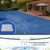 Poolabdeckung Rechteckig 160g/m² Doppelter Poolplane mit Aluminiumösen 8x14m - vuunot.com