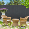 PVC Sichtschutzmatte 90x300 cm, Sichtschutz für Balkon Terrasse, Grau - vuunot.com