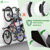 Metall Fahrrad Wandhalterung für 6 Fahrräder + 3 Helme, mit 6 Silikon-Schutzpolstern, Schwarz - vuunot.com