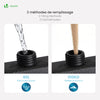 Sonnenschirmständer 4-teilig Schirmgewichte für Ampelschirm Bodenkreuz, Befüllbar mit Wasser oder Sand 60L / 100kg - vuunot.com