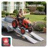 2 x Faltbare Auffahrrampe aus Verzinkter Stahl, Rutschfest Laderampen, 186 cm, Maximale Last 400kg - vuunot.com