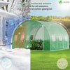 Gewächshaus Foliengewächshaus Winterfest Tomatenhaus Folientunnel, 3x3x2m 9m² - vuunot.com