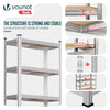 5-stufiges Schwerlastregal, Regal Lagerregal Kellerregal 150x70x30cm - vuunot.com