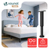6X Möbelfüße Verstellbar Metall Höhenverstellbar 25-43 cm Schwarz - vuunot.com